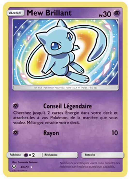 Mew Brillant / SLG-40 (Français NM)