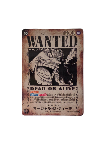 Marshall D. Teach - Barbe Noire / OP09-093 Wanted (Japonais Ex+)