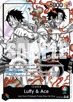 Luffy & Ace / ST30-001 V2 (Anglais NM)